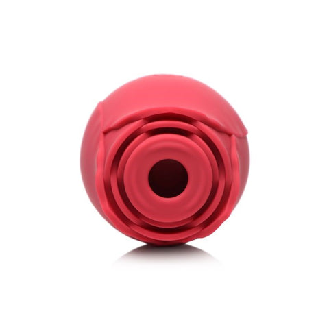 XR Brands Bloomgasm 10X Wild Rose Silicone Clitoral Suction Stimulator Rose Design - Clit Ticklers and Pulsators