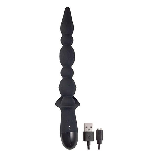 VIBRATING BUTTFUK VIbrating Beaded Anal Wand - - Anal Beads and Balls