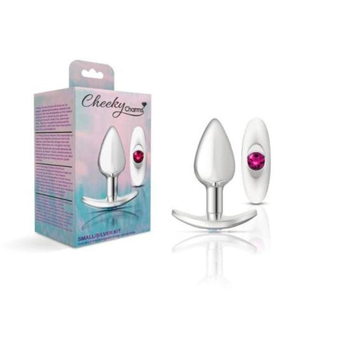 Viben Cheeky Charms Silver Anchor Butt Plug With Jewel Kit Interchangeable Gems - Butt Plugs