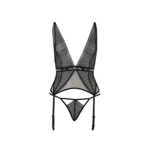Passion Lingerie Mirajane Sexy Womens Corset with Adjustable Straps - Bustiers and Corsets