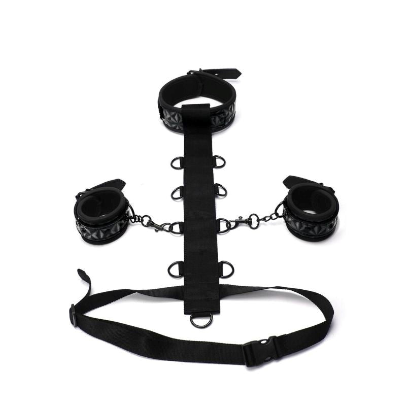 Xgen Products Whip Smart Diamond Fetish Play Body Restraint 3 Piece Set - Cuffs And Restraints