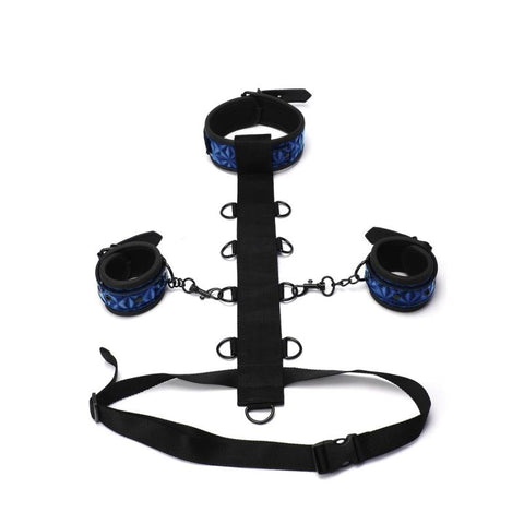 Xgen Products Whip Smart Diamond Fetish Play Body Restraint 3 Piece Set - Cuffs And Restraints