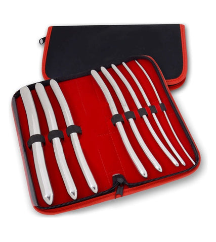 BDStyle Hegar Double Urethral Dilator Medical Grade Metal Sounding Set - Urethral Sounds