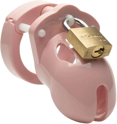 A L Enterprises CB X Mr Stubb Mens Cock Cage Pink Chastity Device - Male Chastity