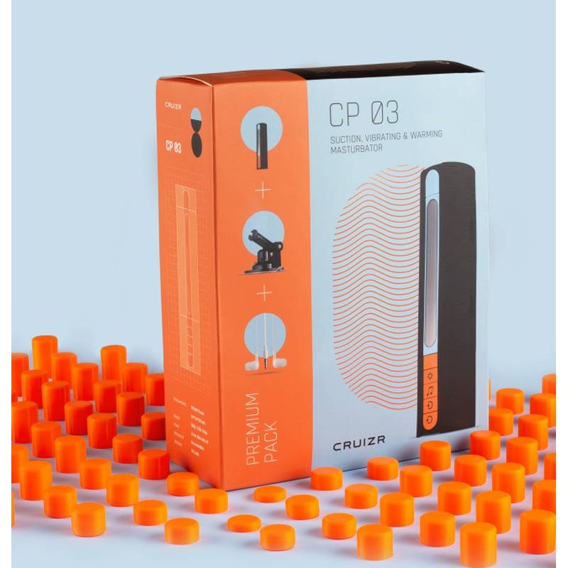 Cruizr Deluxe Vibrating and Sucking Automatic Male Masturbator With Holder - - Masturbators and Strokers