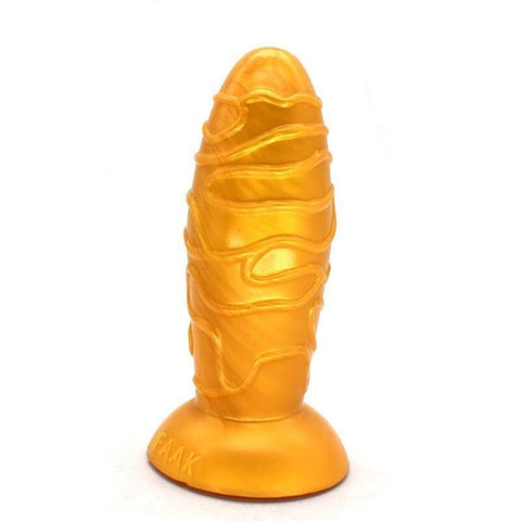 FAAK Dome Silicone Anal Plug Gold Premium Medical Grade Butt Plug - Butt Plugs