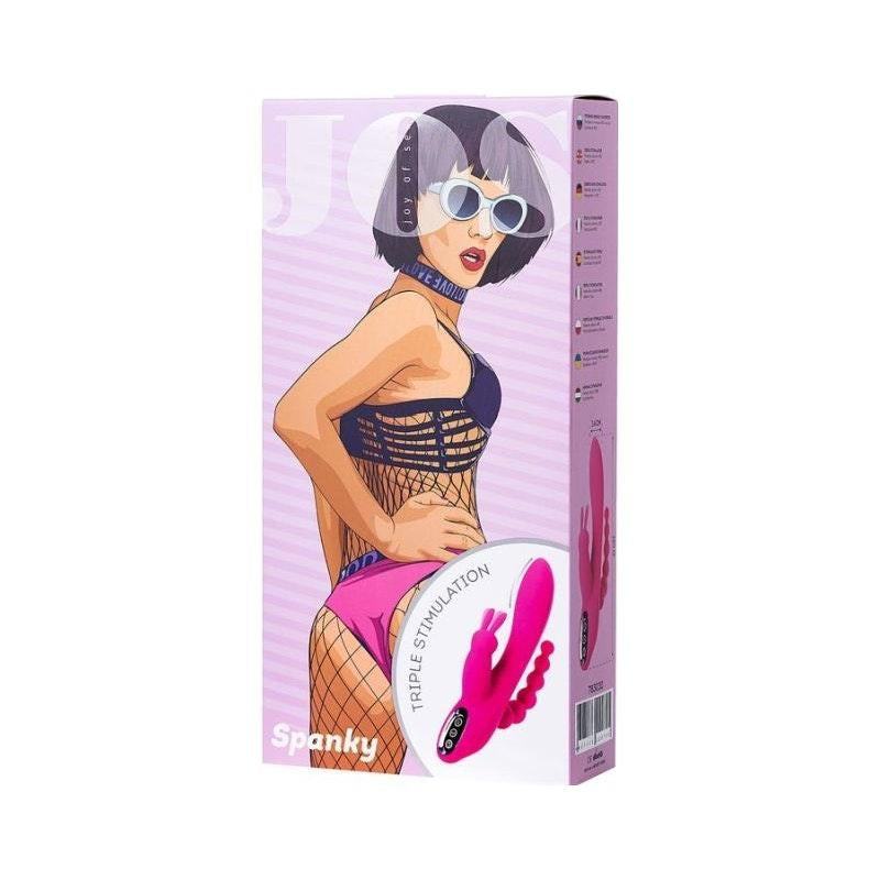 JOS Spanky Triple Stimulator Rabbit Vibrator with 7 Patterns 3 Speeds - - Rabbit Vibrators