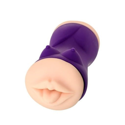JOS Yara Male Masturbator Violet Silicone TPR Textured Chamber - Masturbators and Strokers