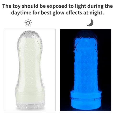 Lovetoy Lumino Play Mens Pocket Masturbator Glow in Dark TPE Material - Masturbators and Strokers