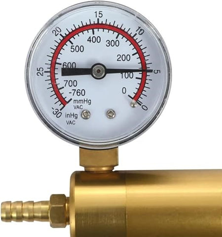 Shots Toys LuvPump LuxaMax Brass Handle Penis Pump Set With Gauge Enhancement - Penis Pumps And Stretchers