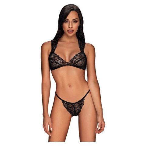 Obsessive Elisetta Bra & Panty Set 2 Piece with Strappy Back Design - Bras and Bra Sets