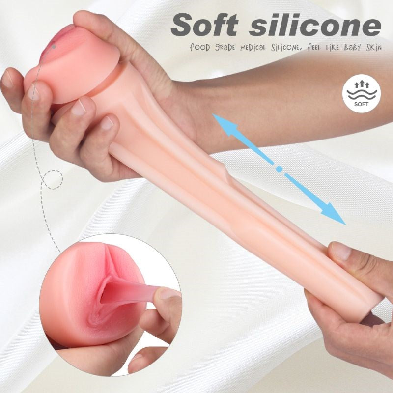 S Hande Marcus Realistic Male Stroker with TPE Interior Sleeve - - Masturbators and Strokers
