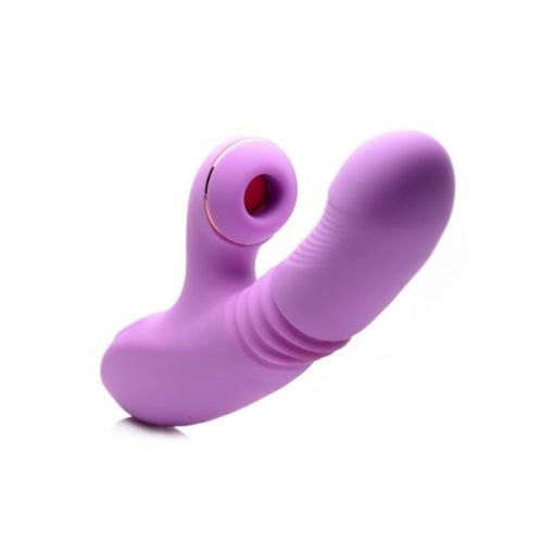 XR Brands Shegasm Pro Thrust Rabbit Vibrator Mauve with Dual Stimulation - - Rabbit Vibrators