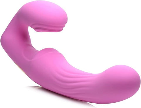 XR Brands Strap U 15X U Pulse Strapless Strap On Dual Motor Remote Control - Strap On Sextoys