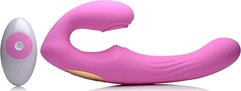 XR Brands Strap U 15X U Pulse Strapless Strap On Dual Motor Remote Control - Strap On Sextoys