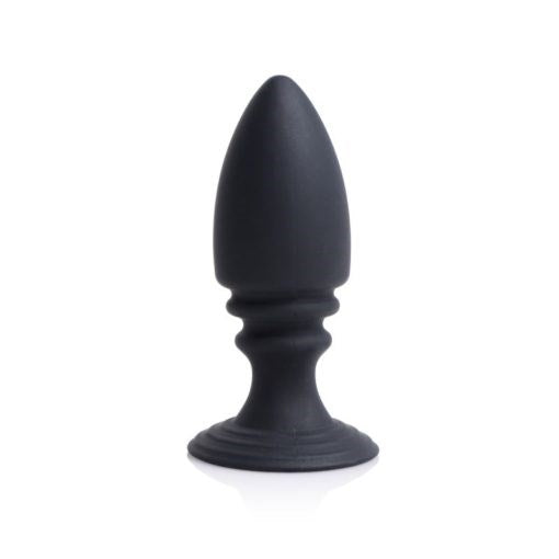 XR Brands Strict Male Chastity Harness With Anal Plug Black Male Control - - Male Chastity