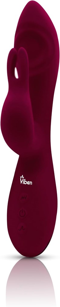 Viben Pzazz Rechargeable Thumping Rabbit Vibrator Ruby Dual Stimulation - - Rabbit Vibrators