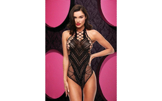 Xgen Products Lapdance Lingerie Bling Bling Fishnet Bodysuit Premium Fishnet - - Teddies and Bodysuits