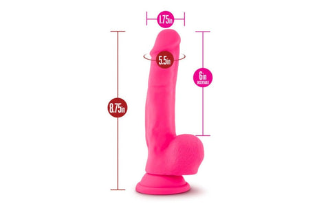 Blush Novelties Ruse Shimmy Realistic Feel Dong 8.75 Inch Silicone - Realistic Dildos