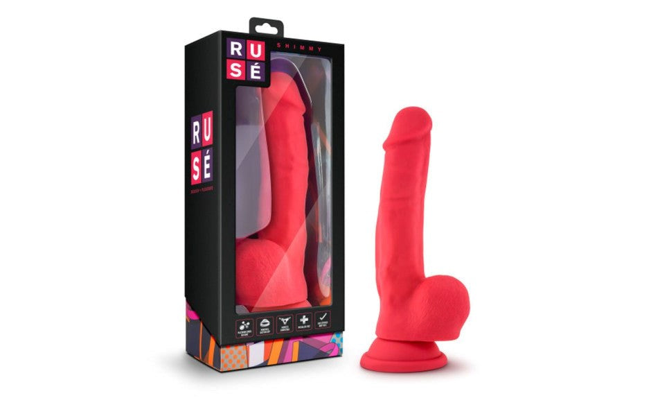 Blush Novelties Ruse Shimmy Realistic Feel Dong 8.75 Inch Silicone - - Realistic Dildos