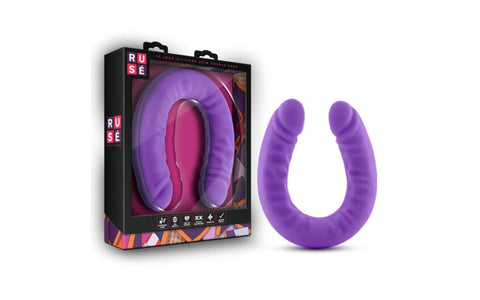 Blush Novelties Ruse Silicone Slim 18 Inch Double Ender Realistic Dong - Double Ender
