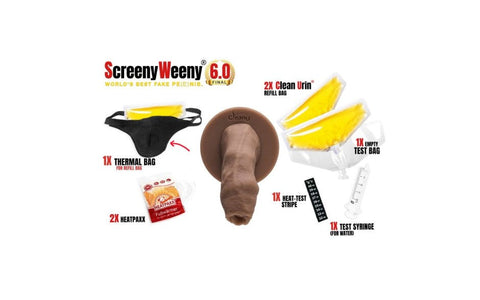 Screeny Weeny 6.0 Uncut Fake Penis German Engineered Prosthetic Device - Realistic Dildos
