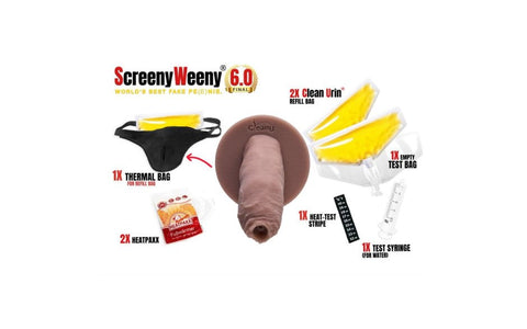 Screeny Weeny 6.0 Uncut Fake Penis German Engineered Prosthetic Device - Realistic Dildos