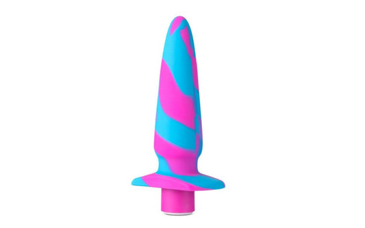 Blush Novelties Avant Vibrotize Silicone Mini Anal Vibrator Fuchsia RumbleTech - - Anal Vibrators