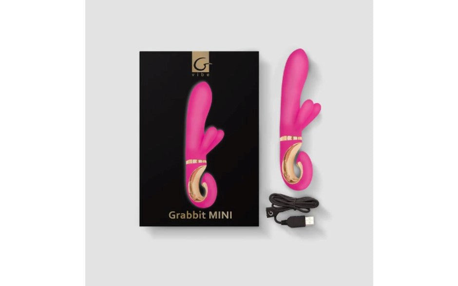 Gvibe Grabbit MINI Dolce Rabbit Vibrator Violet Triple Motor Technology - - Rabbit Vibrators