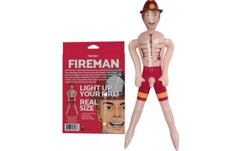 Hott Products Fireman Inflatable Blowup Love Doll with Realistic Anatomy - Love Dolls