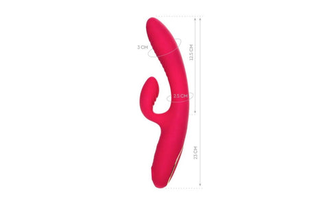JOS Enila Dual Ended 10 Function Rabbit Vibrator with Air Pulse Technology - Rabbit Vibrators