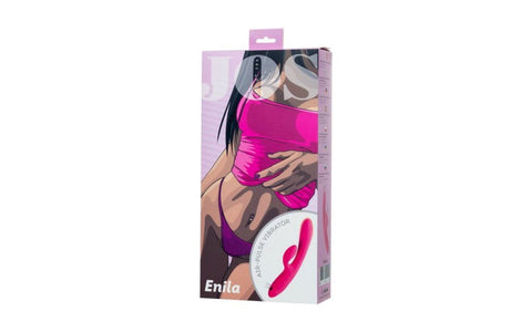 JOS Enila Dual Ended 10 Function Rabbit Vibrator with Air Pulse Technology - Rabbit Vibrators