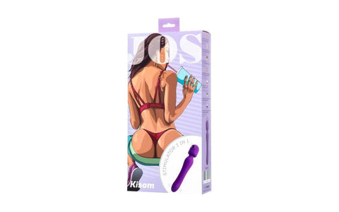 JOS Kisom 2 In 1 Wand Body Wand Massager Dual Stimulation Vibrator - Body Wands