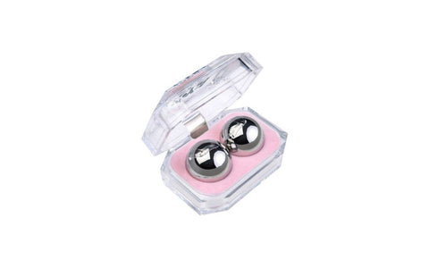 ToyFa Metal Silver Metal Vaginal Balls 2 Piece 3 cm Medical Steel - Love Eggs and Kegel Exercisers
