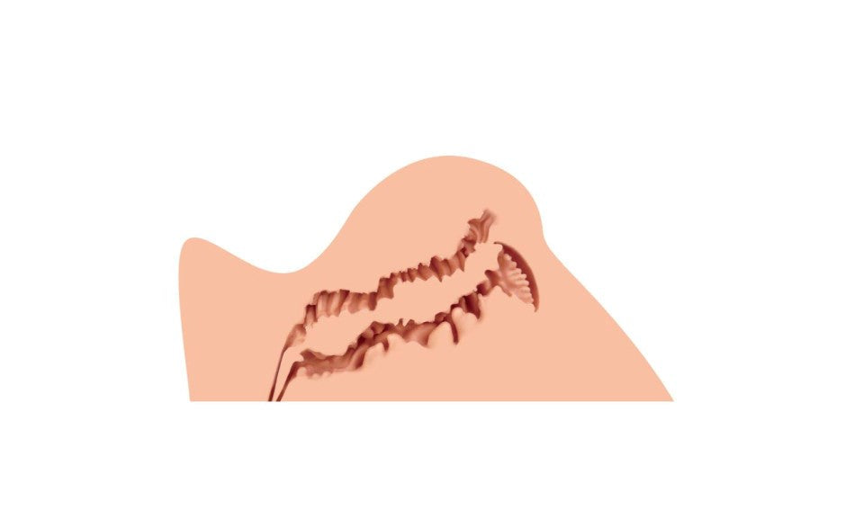 Naked Factory Trisha Mini Butt Realistic Masturbator Dual Entry TPE - - Masturbators and Strokers