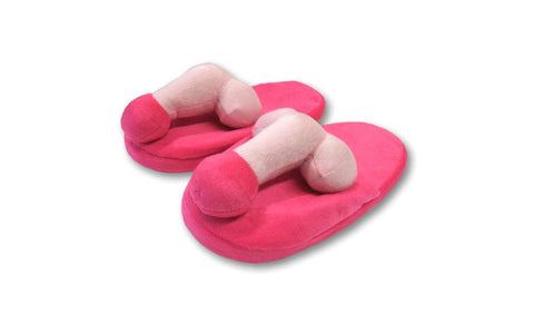 Ozze Creations Novelty Penis Shape Pecker Slippers Plush Comfort - Party Gifts and Novelties