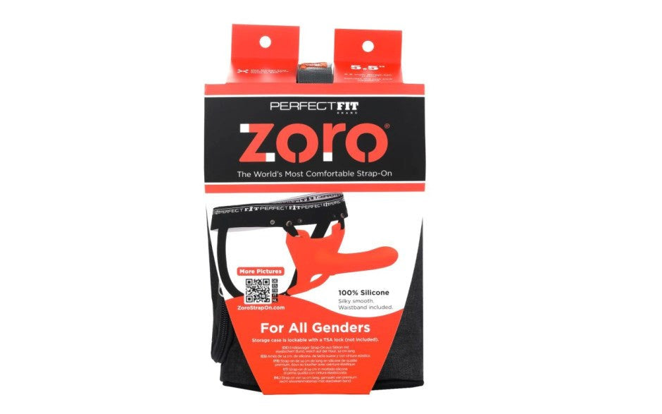 Perfect Fit Zoro Strap On Sex Toy 5.5 Inch Orange Harness Free Design - - Strap On Sextoys