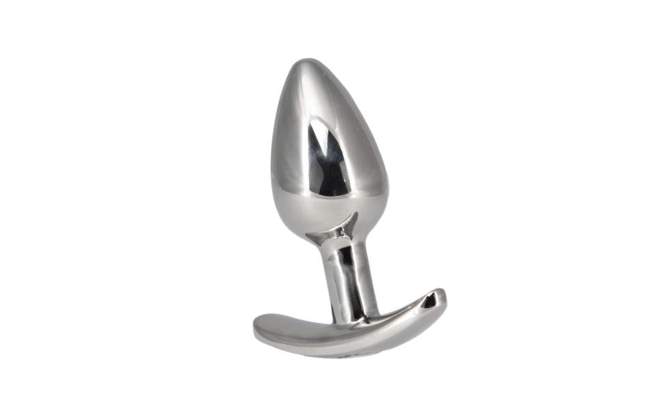 BMS Factory Pillow Talk Sneaky Luxurious Stainless Steel Anal Plug with Swarovski Crystal Premium Weight - - Butt Plugs