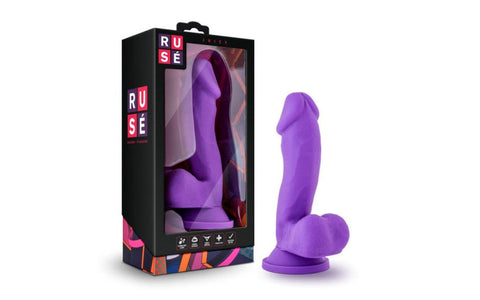 Blush Novelties Ruse Juicy Harness Compatible Realistic Dong Purple Dildo - Realistic Dildos