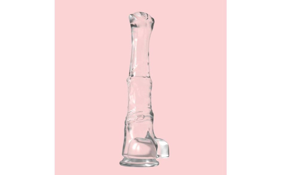 S Hande Duke Horse Dong With Balls Clear XXXL Suction Cup Dildo - - Realistic Dildos