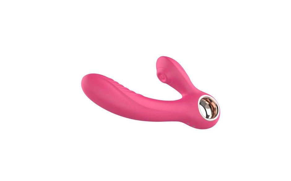 Shibari Beso Warming Rechargeable G Spot & Clitoral Vibrator Pink Dual Action - - G-Spot Vibrators