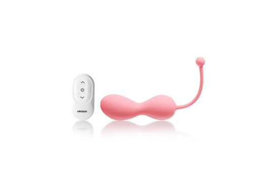 Arosum Come Hither Kegelator Duo Vaginal Balls Stimulator Remote Control - - Love Eggs and Kegel Exercisers