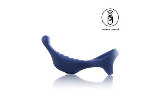 Arosum Underquaker Vibrating Anal Plug With Cock Ring & Remote Triple Stimulation - - Butt Plugs