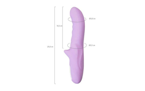 JOS Merry Gor Rotating Shaft G Spot Vibrator Violet with Rotating Shaft - G-Spot Vibrators