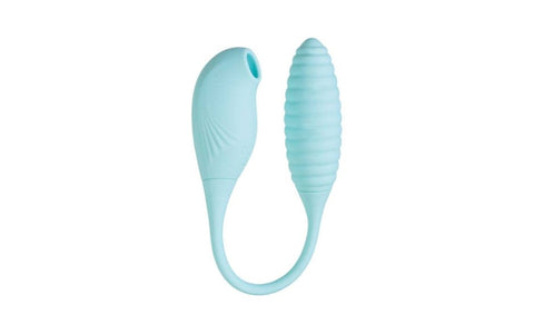 JOS Roow Vaginal and Clitoral Air Pulse Stimulator Blue Dual Motor - Clit Ticklers and Pulsators