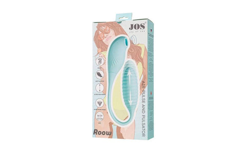 JOS Roow Vaginal and Clitoral Air Pulse Stimulator Blue Dual Motor - Clit Ticklers and Pulsators