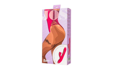JOS Seri Thrusting Rabbit Vibrator with Clitoral Stimulator Triple Action - Rabbit Vibrators