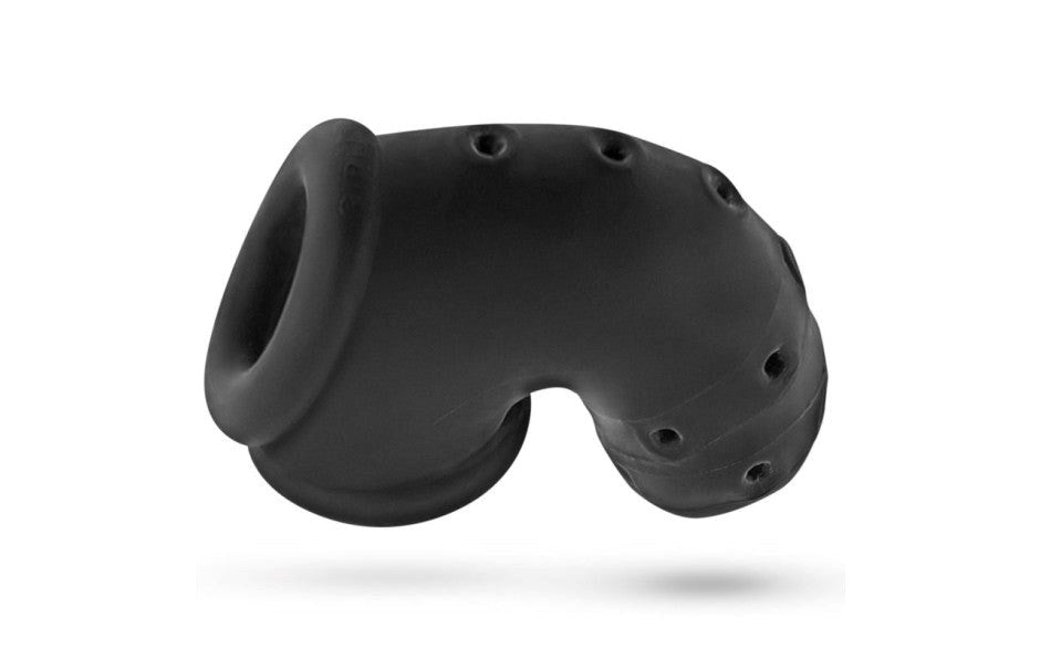 OxBalls Airlock Air Lite Vented Male Chastity Device Black Ice Ultra Light - Male Chastity