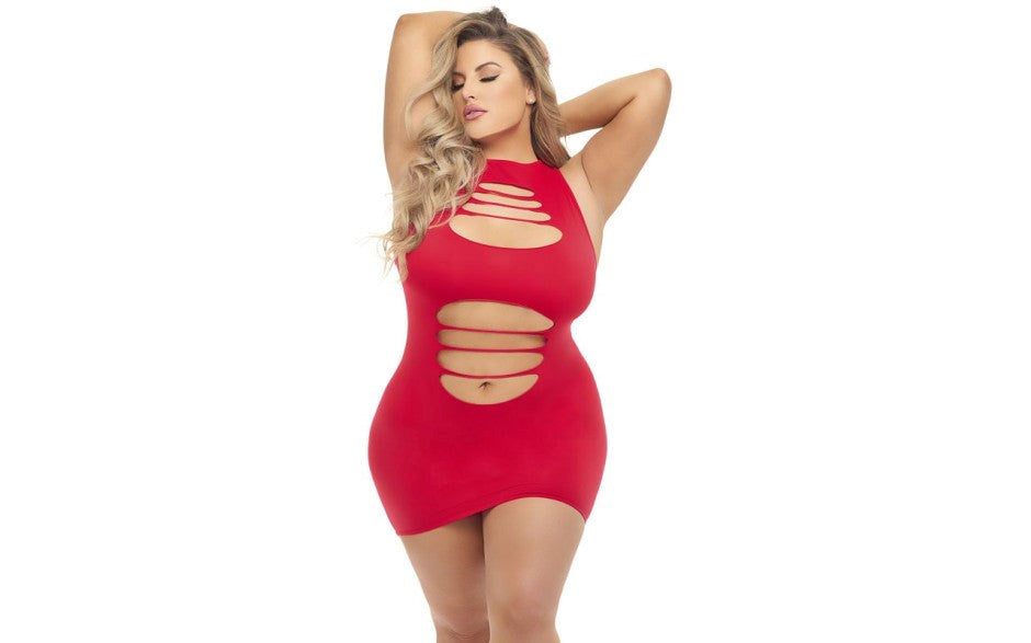 Pink Lipstick Cant Commit Women Clubwear Dress Bodycon Mini Stretch - - Skirts And Club Wear