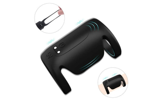 S Hande Royal Dual Motor Penis Shaft Massager Cock Ring Vibrator - - Vibrating Cock Rings